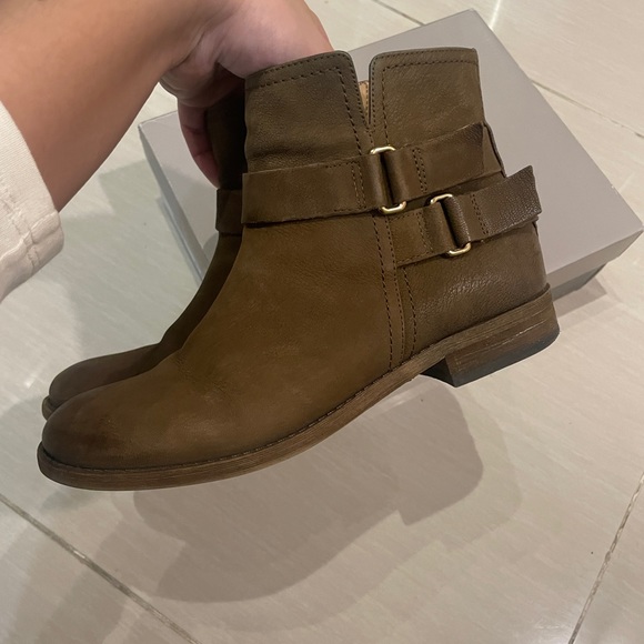 Franco Sarto Suede Leather Booties - Picture 7 of 8